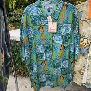 Tommy Bahama NEW SILK Vintage Hawaiian Shirt Deadstock!